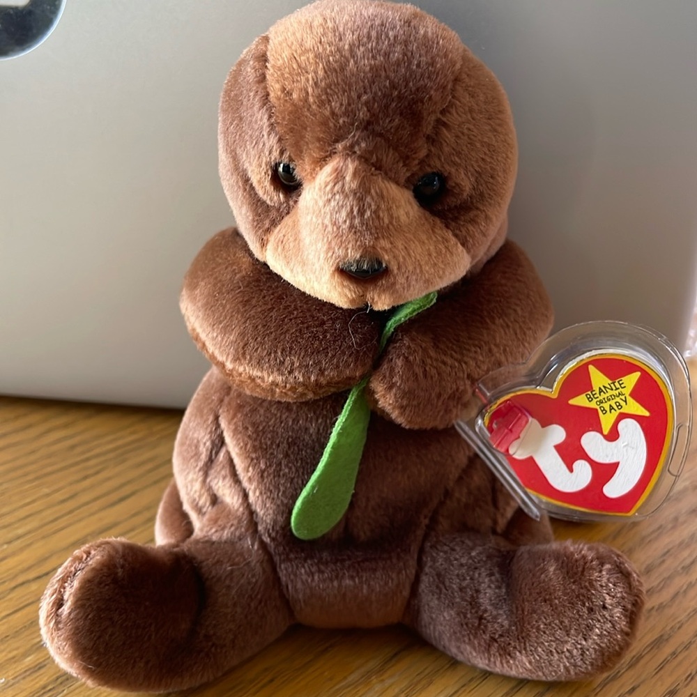 Ty Beanie Baby Seaweed the Sea Otter With Tags 1995 First Generation